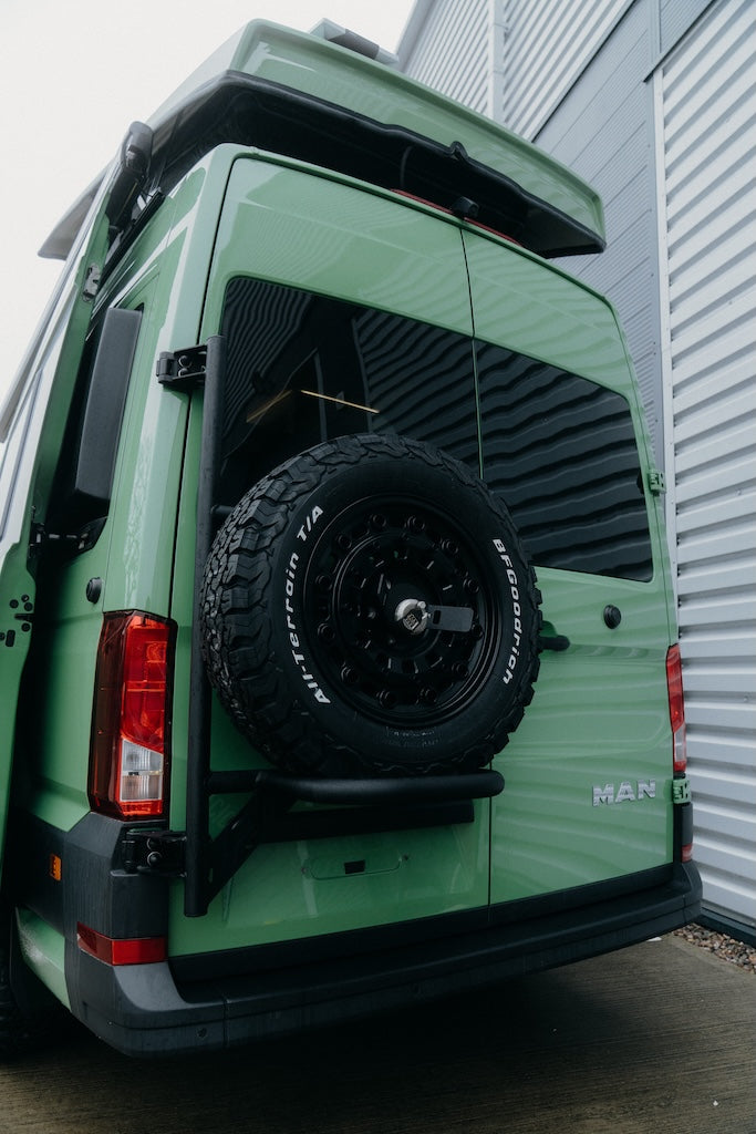 Campervan Conversion MAN TGE Spare Wheel Carrier