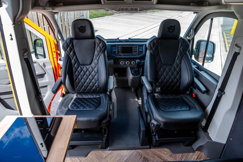 Man TGE Campervan Conversion Custom Leather Seats