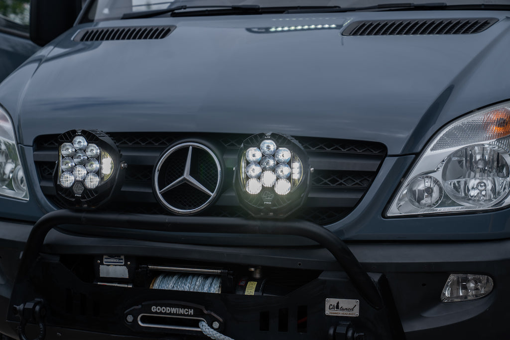 Sprinter Swamper campervan conversion with LED Lights