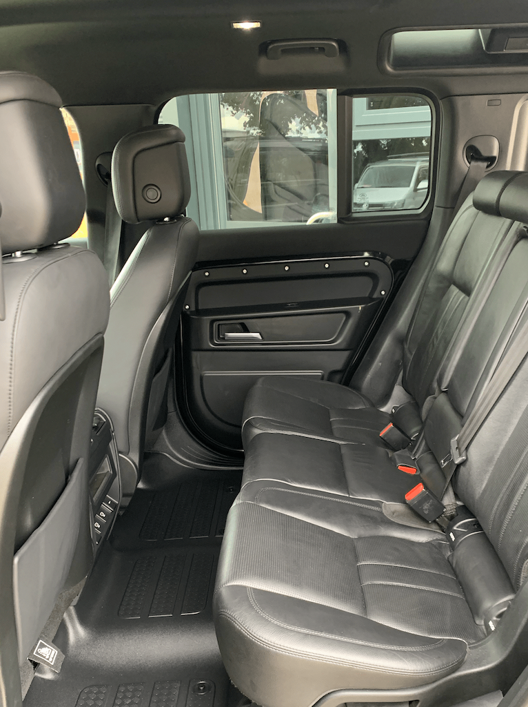 Defender 110 Rear Seat Commercial Conversion Land Rover Rear Leather Seats