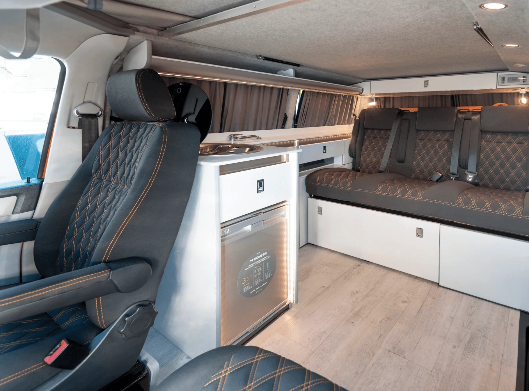 VW T6.1 150bhp (Brand New - Grey/Manual) Campervan Conversion - Wildworx | Campervan Conversions, Sales & Accessories -VW T6.1 150bhp (Brand New - Grey/Manual) Campervan Conversion